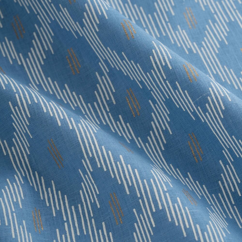 CERULEAN INDIGO IKAT